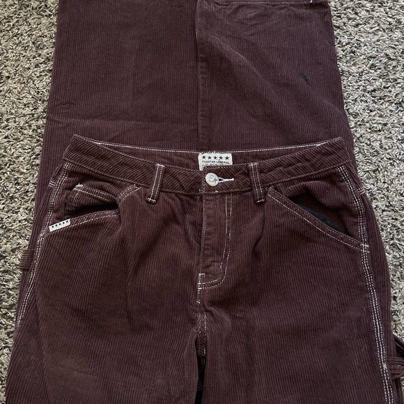 Brown Corduroy Five Star Pants - Picture 5 of 6